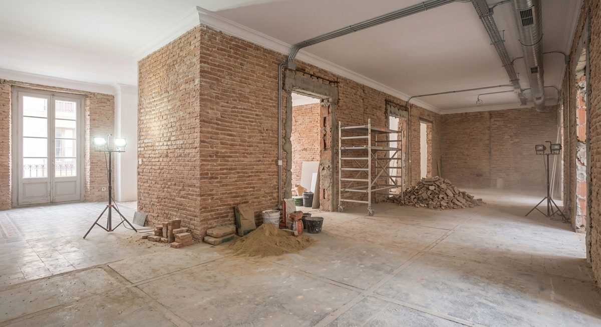 Antes: local comercial en obra